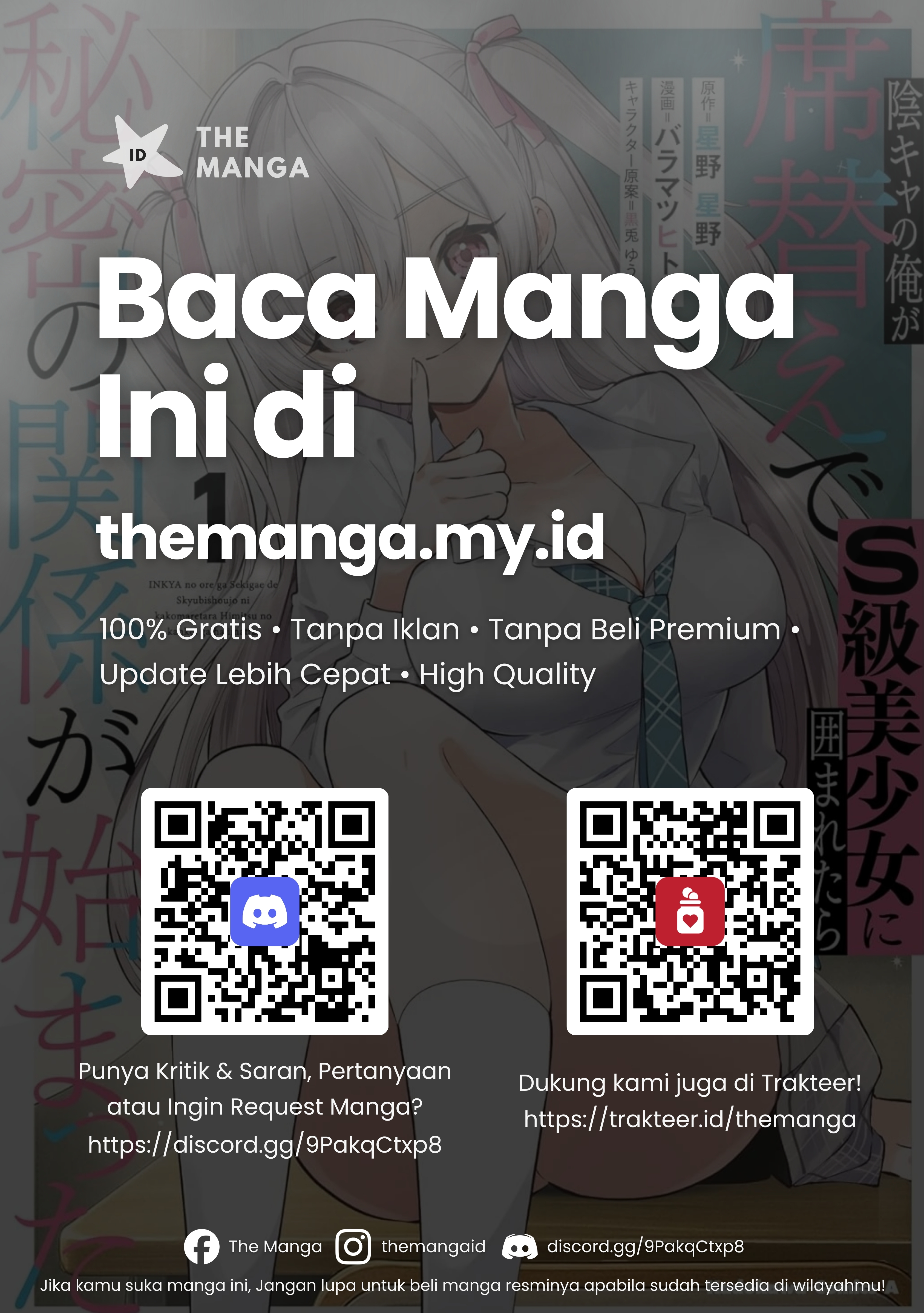Inkya no Ore ga Sekigae de S-kyuu Bishoujo ni Kakomaretara Himitsu no Kankei ga Hajimatta. Chapter 8 - halaman 36