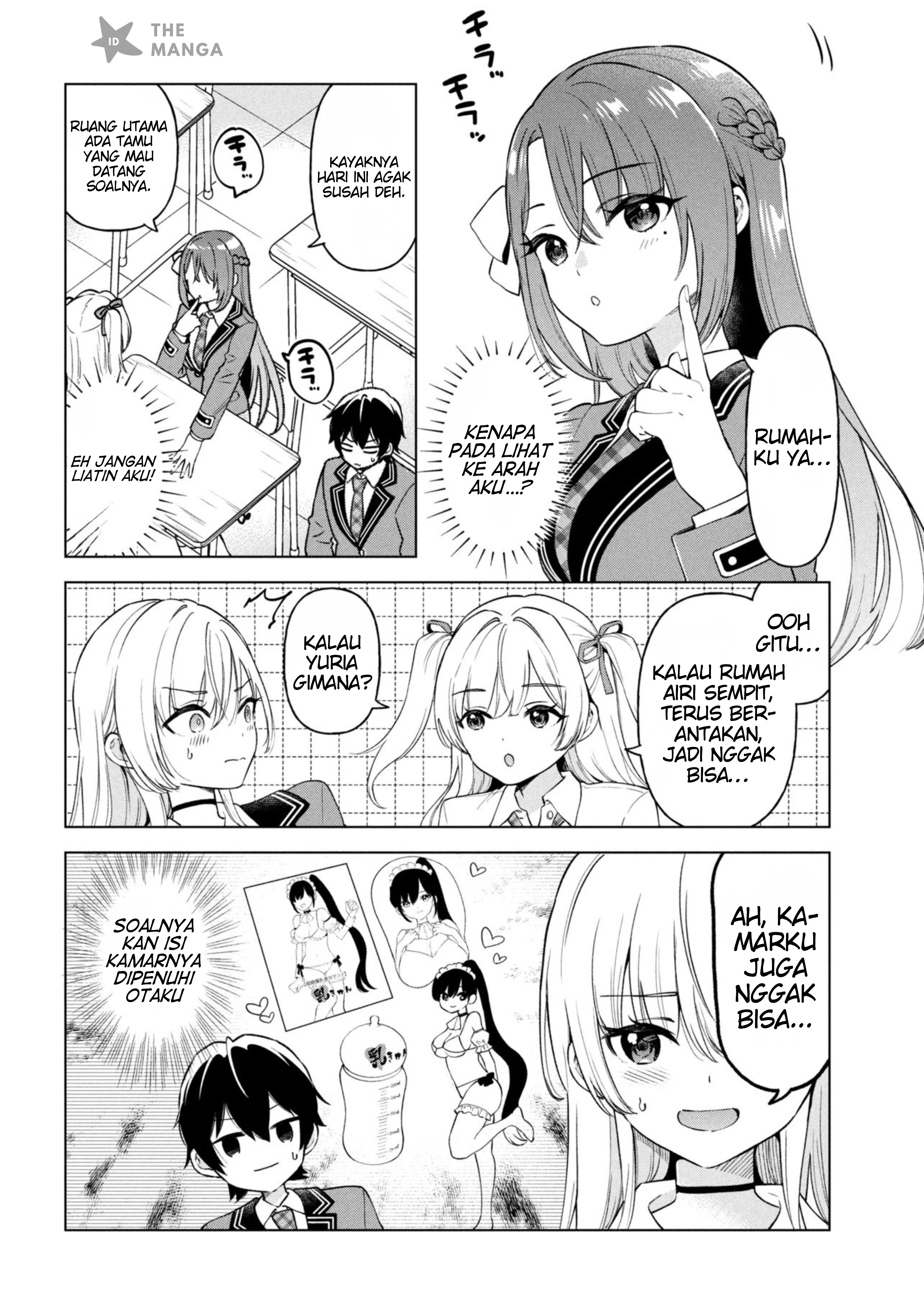 Inkya no Ore ga Sekigae de S-kyuu Bishoujo ni Kakomaretara Himitsu no Kankei ga Hajimatta. Chapter 9 - halaman 23