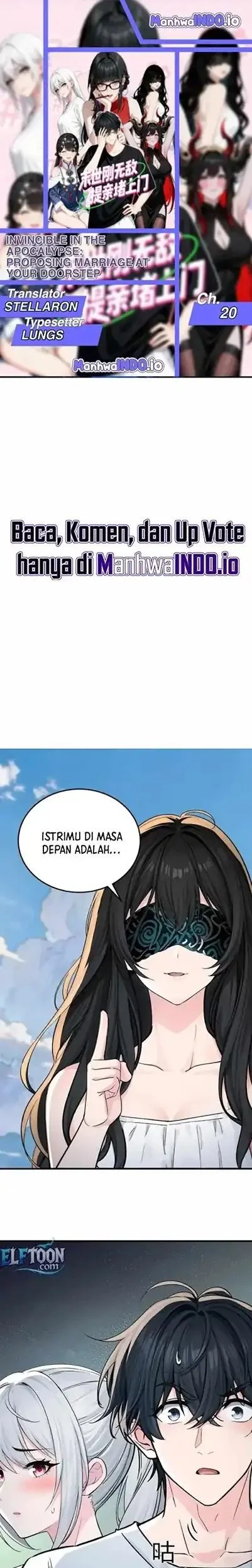 Invincible in the Apocalypse: Proposing Marriage at Your Doorstep Chapter 20 - halaman 1