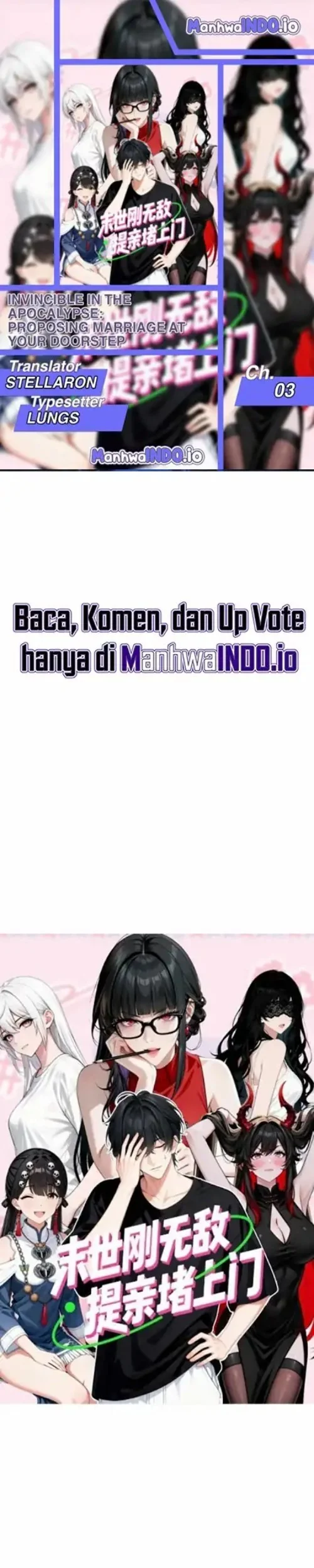 Invincible in the Apocalypse: Proposing Marriage at Your Doorstep Chapter 3 - halaman 1