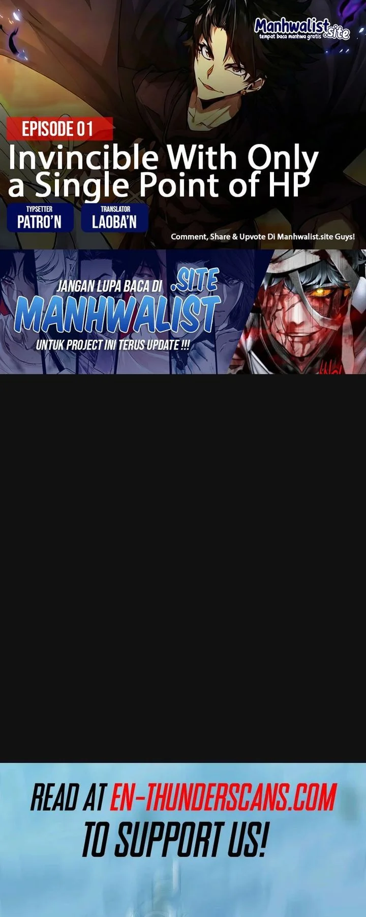 Invincible With Only a Single Point of HP Chapter 1 - halaman 1