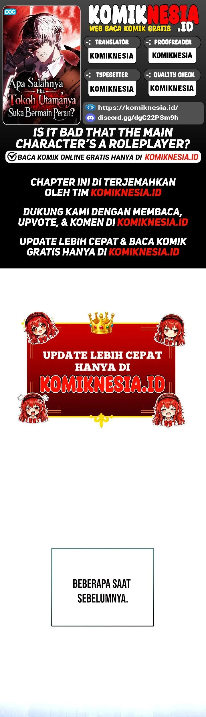 Is It Bad That the Main Character’s a Roleplayer? Chapter 16 - halaman 1