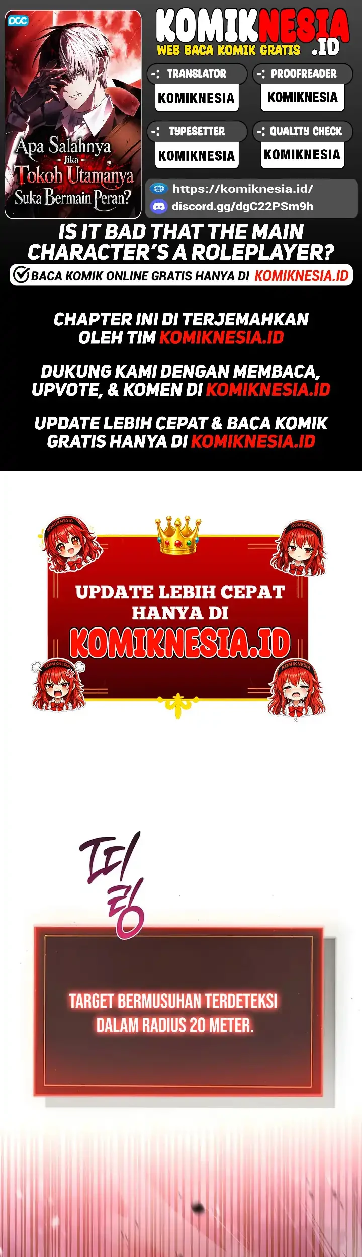 Is It Bad That the Main Character’s a Roleplayer? Chapter 17 - halaman 1