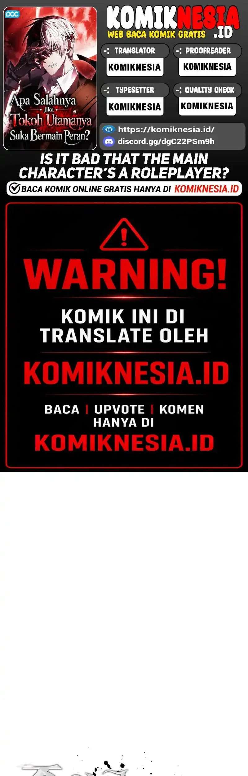 Is It Bad That the Main Character’s a Roleplayer? Chapter 5 - halaman 1