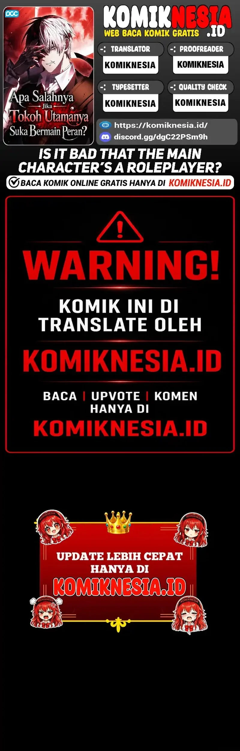 Is It Bad That the Main Character’s a Roleplayer? Chapter 7 - halaman 1