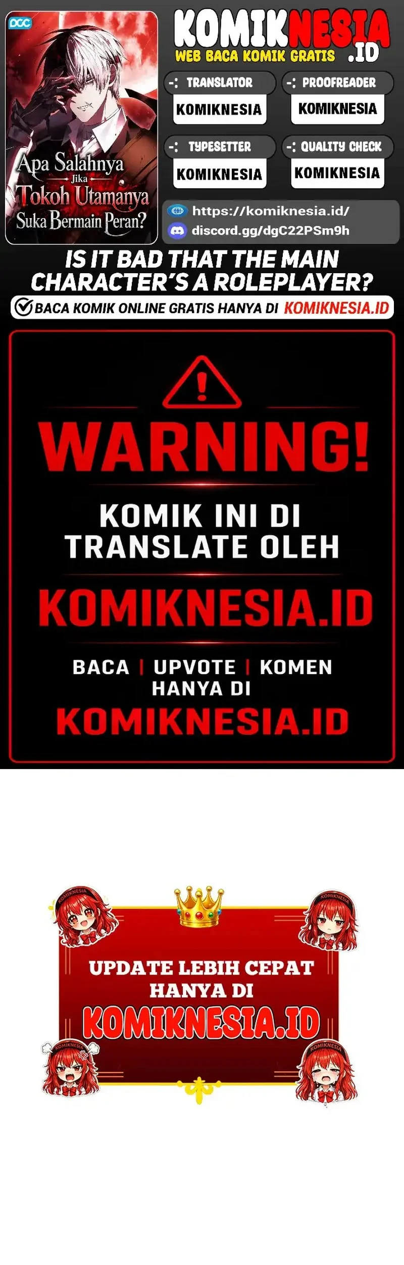 Is It Bad That the Main Character’s a Roleplayer? Chapter 8 - halaman 1