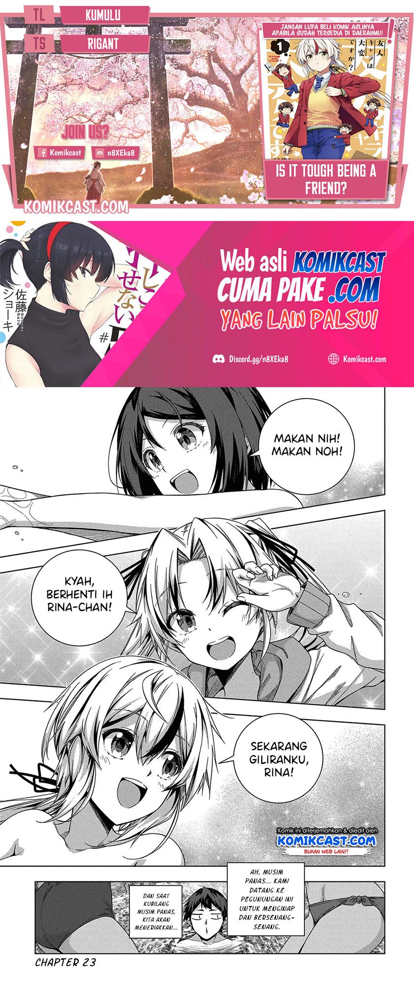 Is it Tough Being a Friend? Chapter 22 - halaman 1