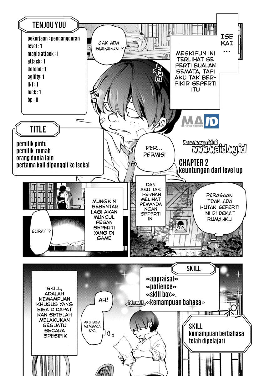 Isekai de Cheat Skill wo Te ni Shita Ore wa, Genjitsu Sekai wo mo Musou Suru: Level Up wa Jinsei wo Kaeta Chapter 2 - halaman 1