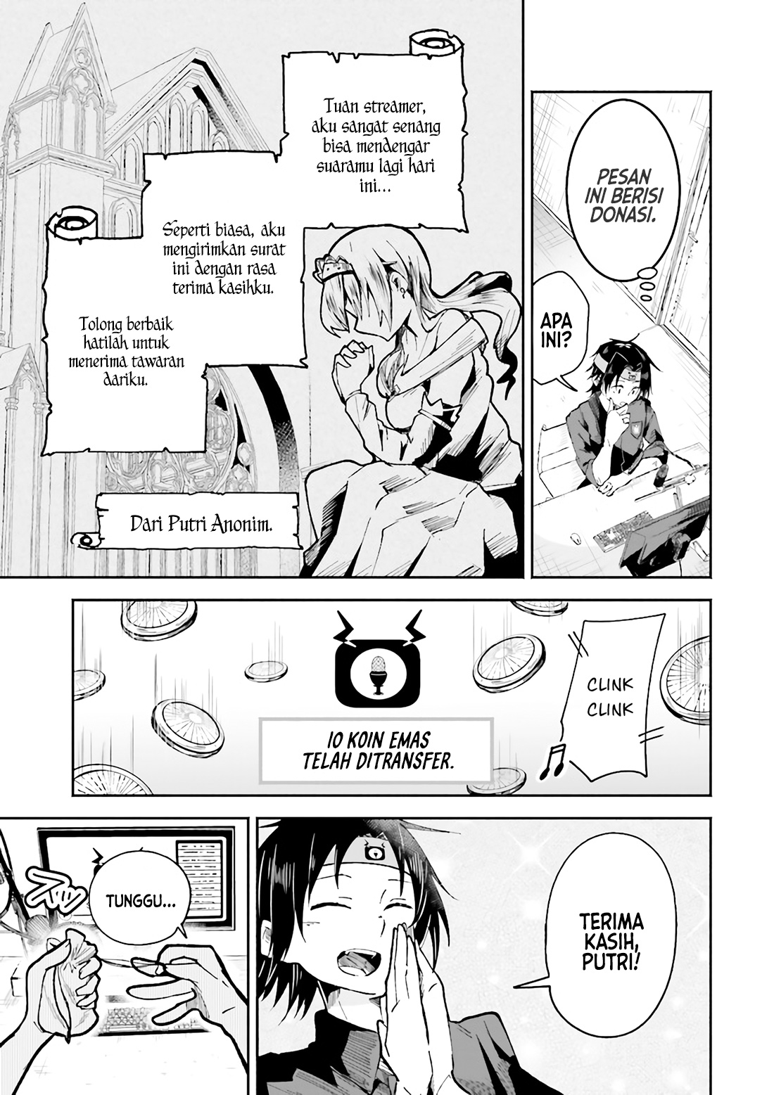 Isekai de Haishin Katsudou wo Shitara Tairyou no Yandere Shinja wo Umidashiteshimatta Ken Chapter 1 - halaman 25