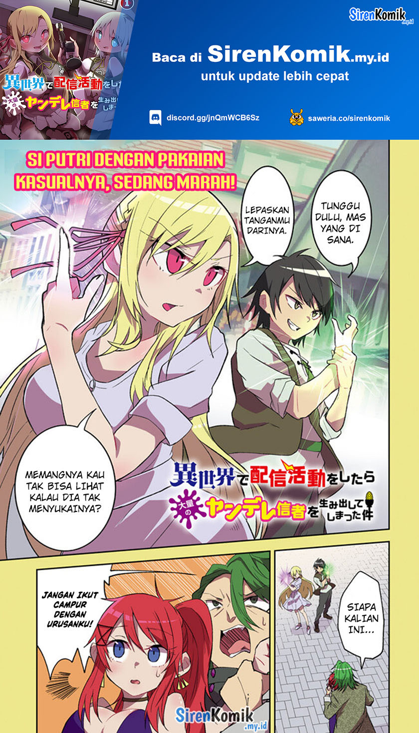 Isekai de Haishin Katsudou wo Shitara Tairyou no Yandere Shinja wo Umidashiteshimatta Ken Chapter 10 - halaman 2