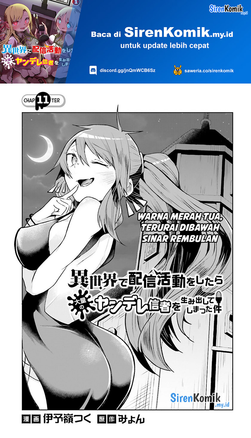 Isekai de Haishin Katsudou wo Shitara Tairyou no Yandere Shinja wo Umidashiteshimatta Ken Chapter 11 - halaman 2