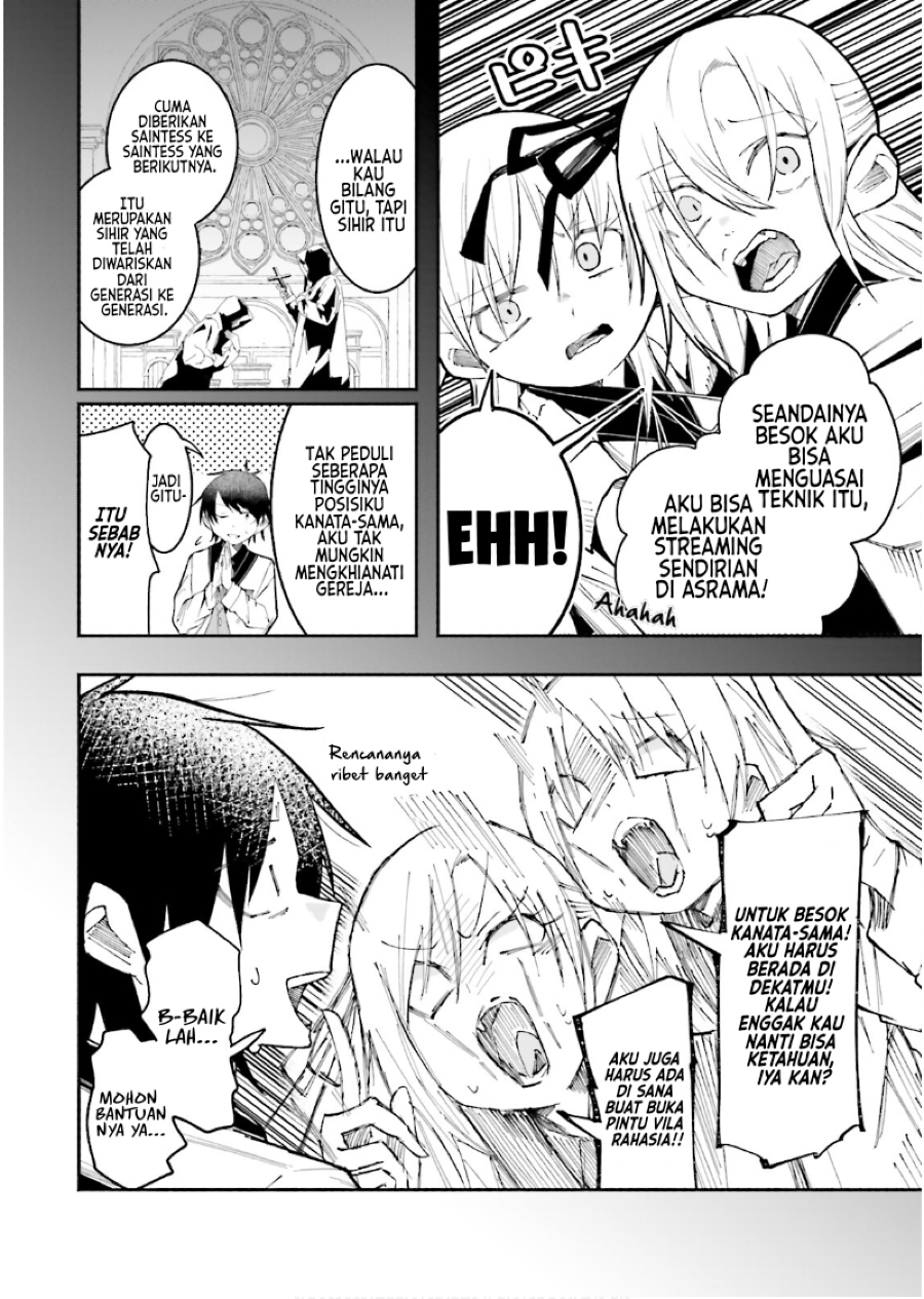 Isekai de Haishin Katsudou wo Shitara Tairyou no Yandere Shinja wo Umidashiteshimatta Ken Chapter 19 - halaman 11