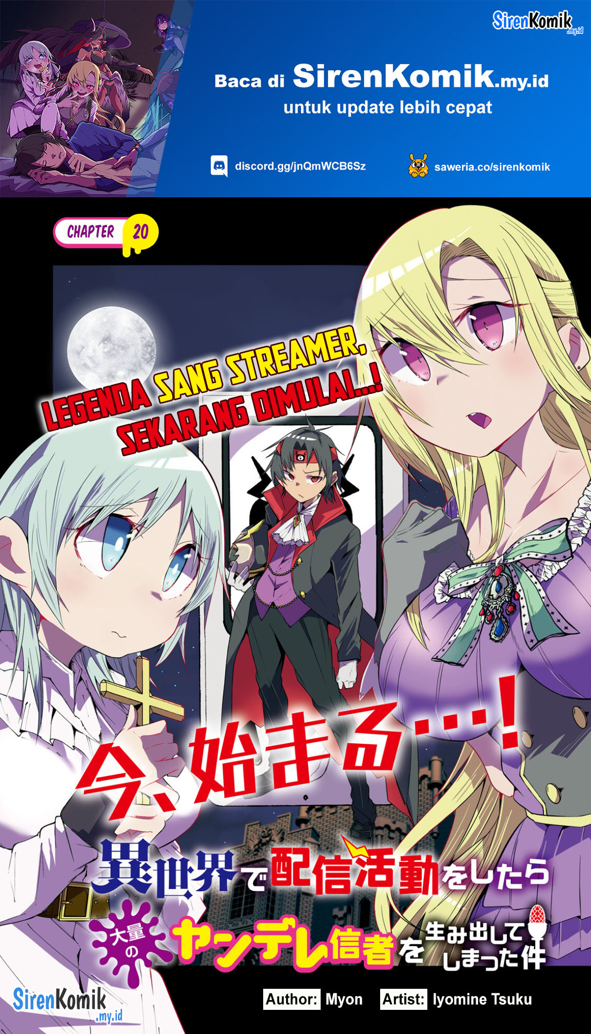 Isekai de Haishin Katsudou wo Shitara Tairyou no Yandere Shinja wo Umidashiteshimatta Ken Chapter 20 - halaman 2