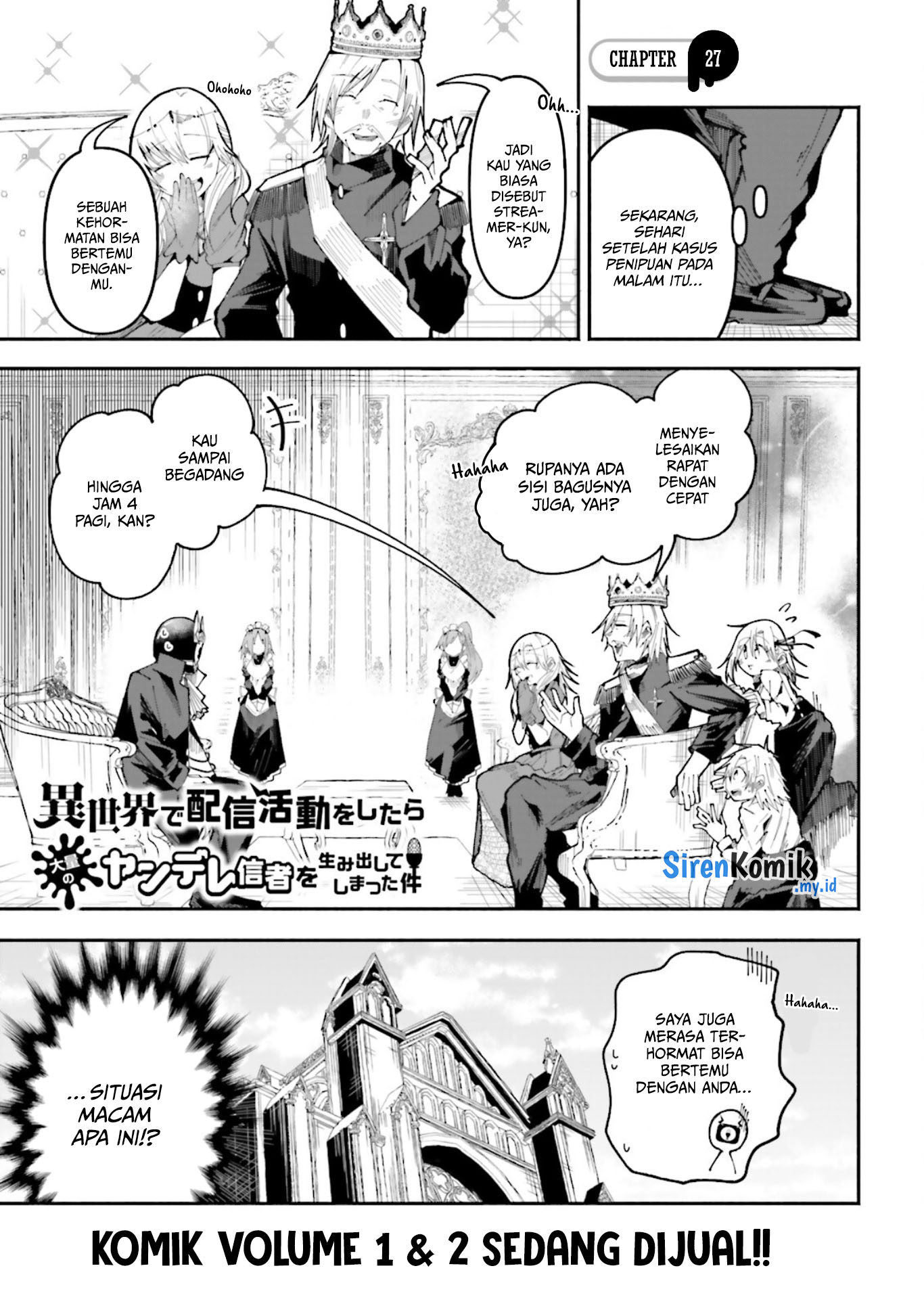 Isekai de Haishin Katsudou wo Shitara Tairyou no Yandere Shinja wo Umidashiteshimatta Ken Chapter 27 - halaman 2