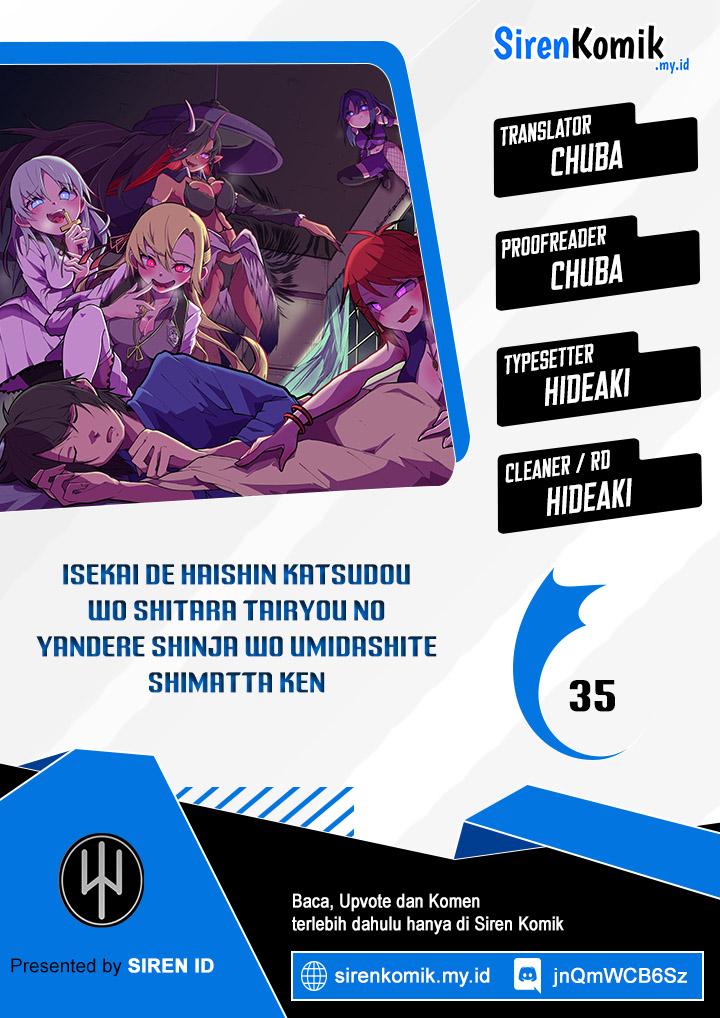 Isekai de Haishin Katsudou wo Shitara Tairyou no Yandere Shinja wo Umidashiteshimatta Ken Chapter 35 - halaman 1