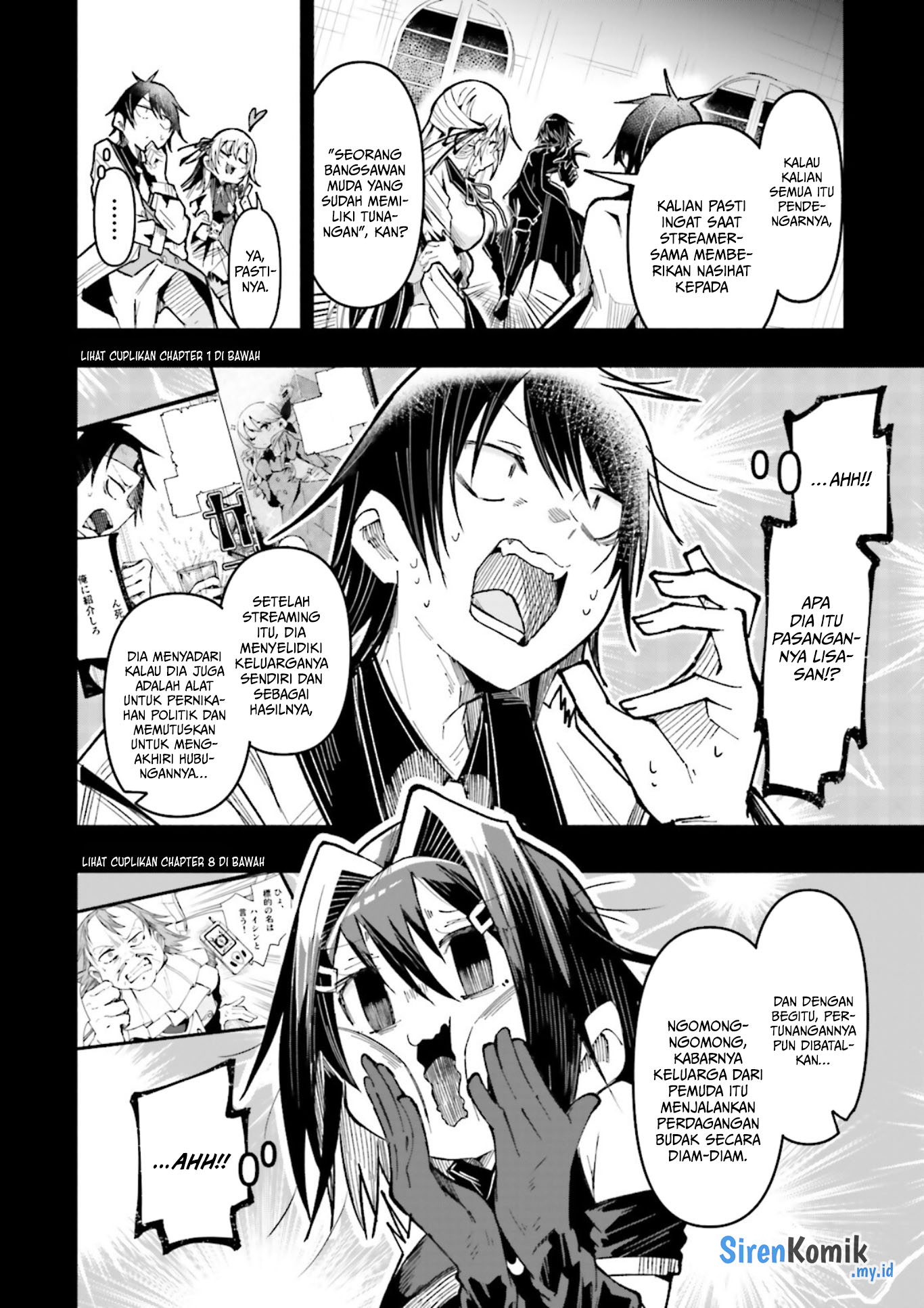 Isekai de Haishin Katsudou wo Shitara Tairyou no Yandere Shinja wo Umidashiteshimatta Ken Chapter 35 - halaman 8