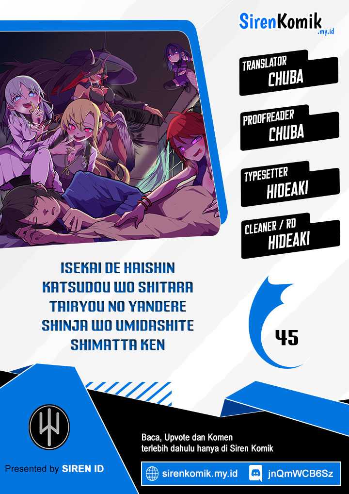 Isekai de Haishin Katsudou wo Shitara Tairyou no Yandere Shinja wo Umidashiteshimatta Ken Chapter 45 - halaman 1