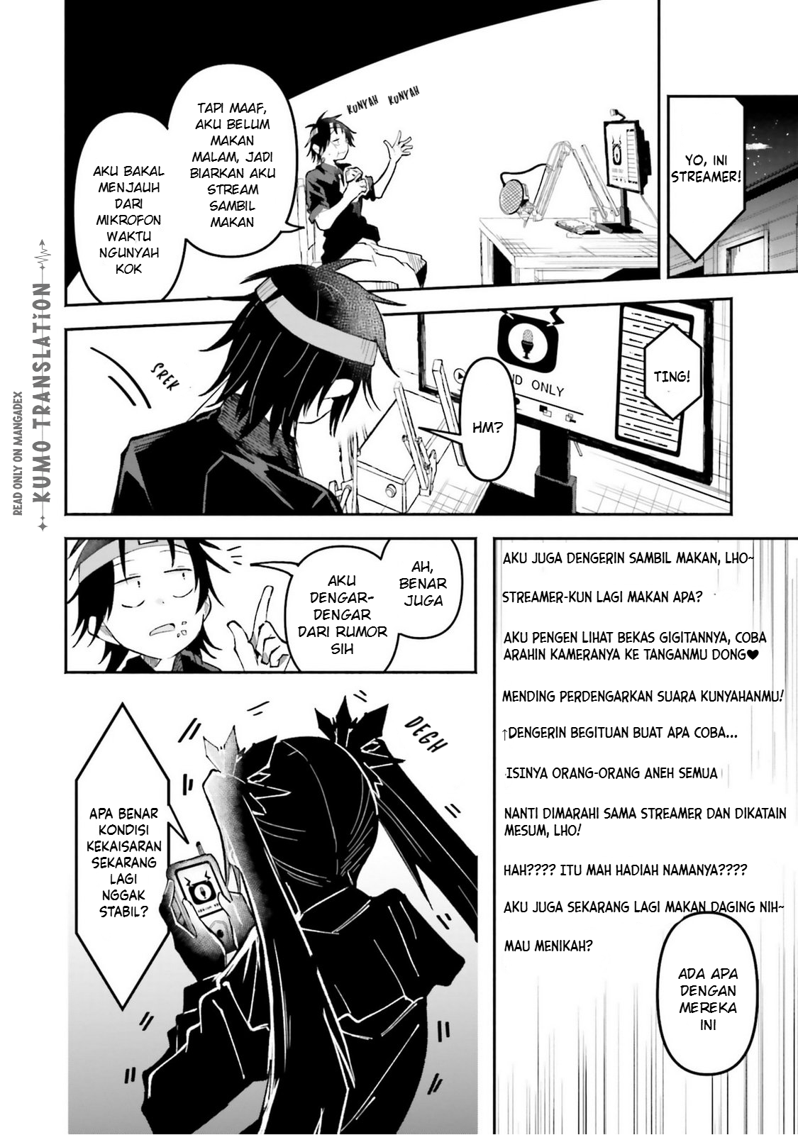 Isekai de Haishin Katsudou wo Shitara Tairyou no Yandere Shinja wo Umidashiteshimatta Ken Chapter 54 - halaman 11
