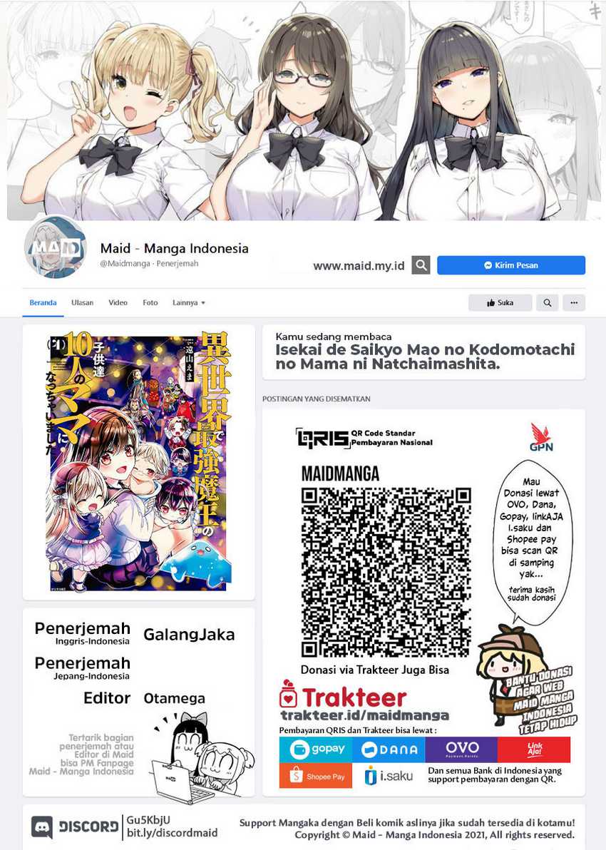 Isekai de Saikyo Mao no Kodomotachi no Mama ni Natchaimashita. Chapter 18 - halaman 2
