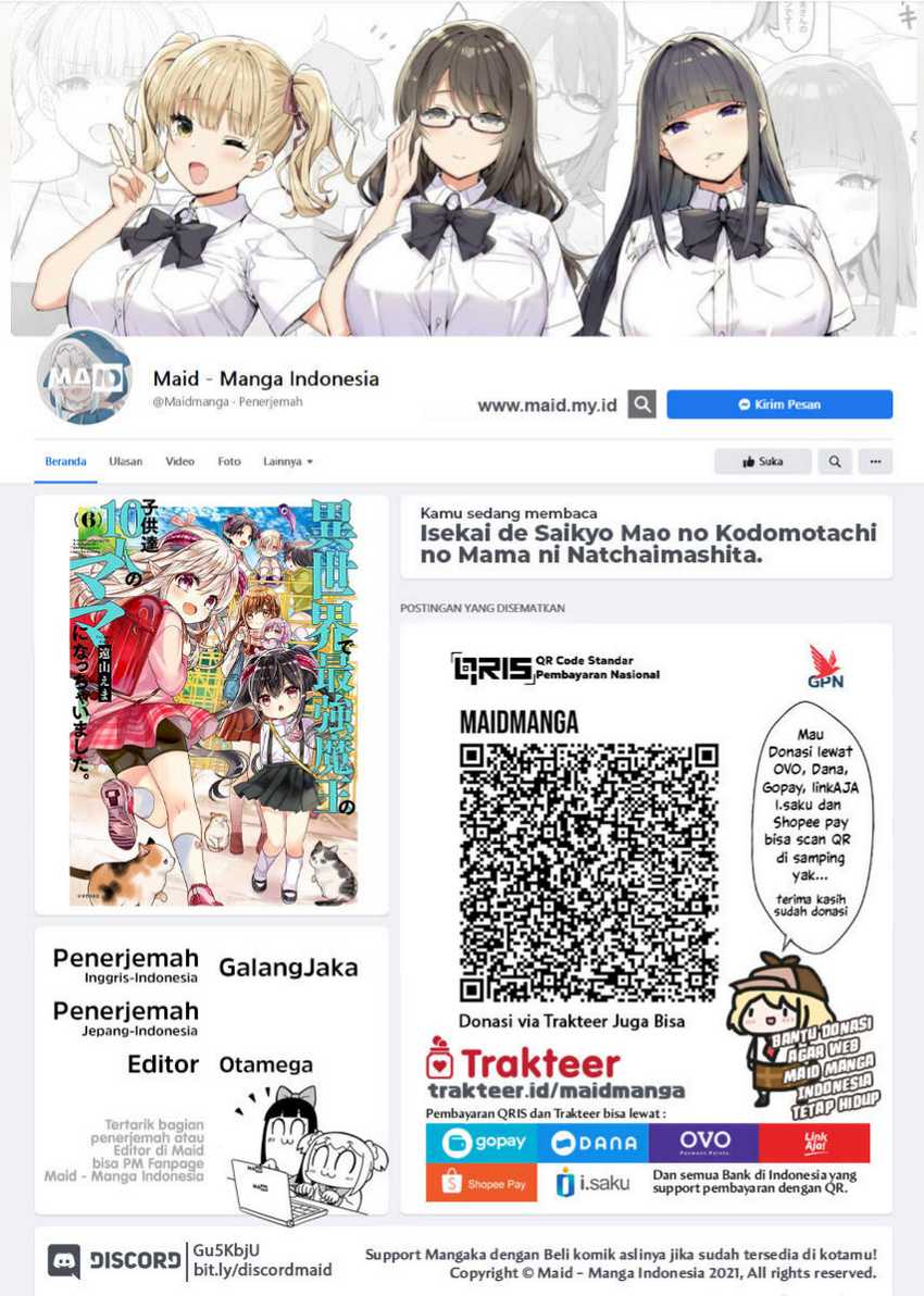 Isekai de Saikyo Mao no Kodomotachi no Mama ni Natchaimashita. Chapter 28 - halaman 2