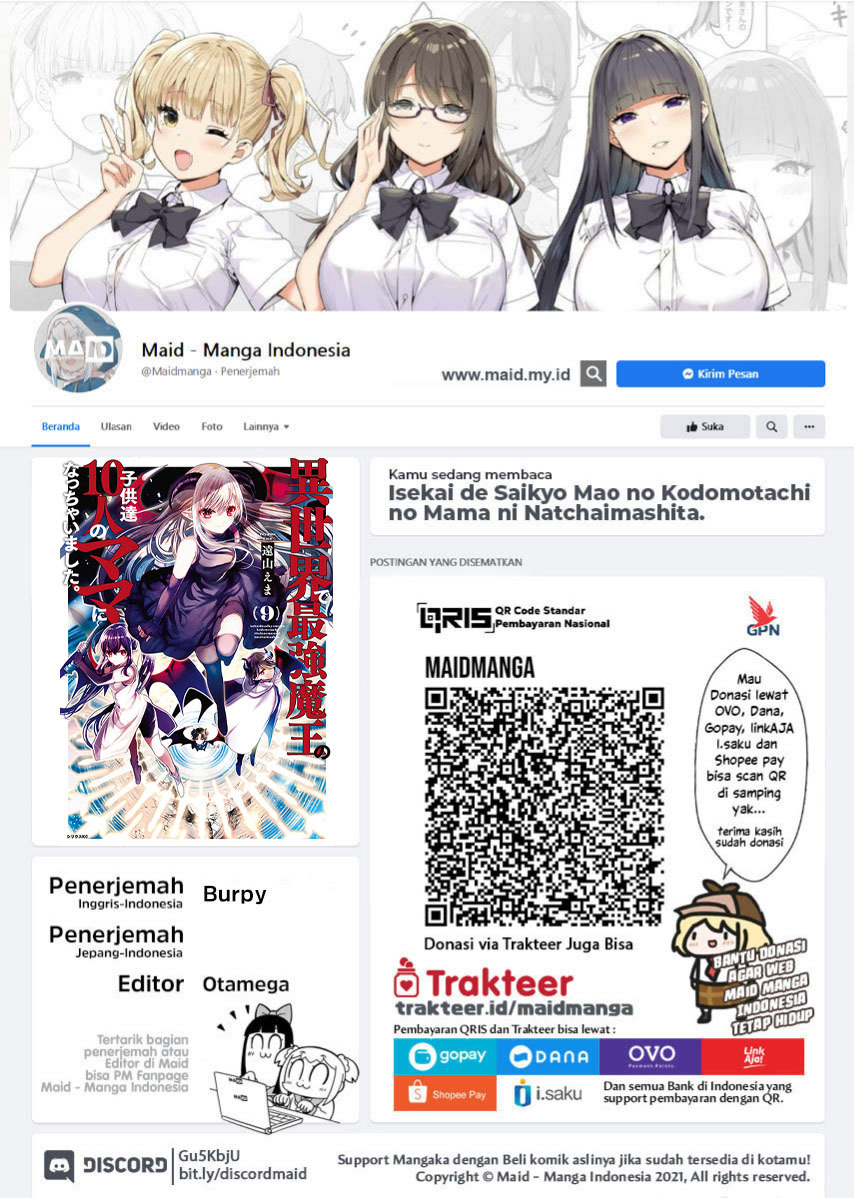 Isekai de Saikyo Mao no Kodomotachi no Mama ni Natchaimashita. Chapter 37.1 - halaman 2