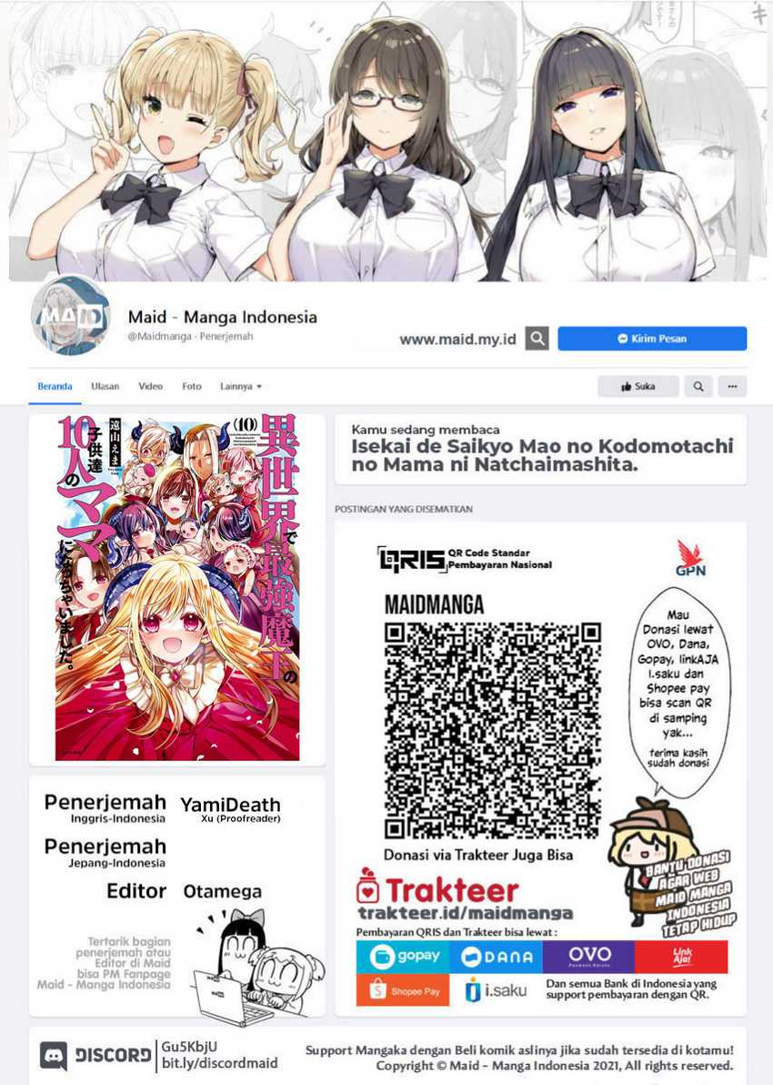 Isekai de Saikyo Mao no Kodomotachi no Mama ni Natchaimashita. Chapter 40 - halaman 2