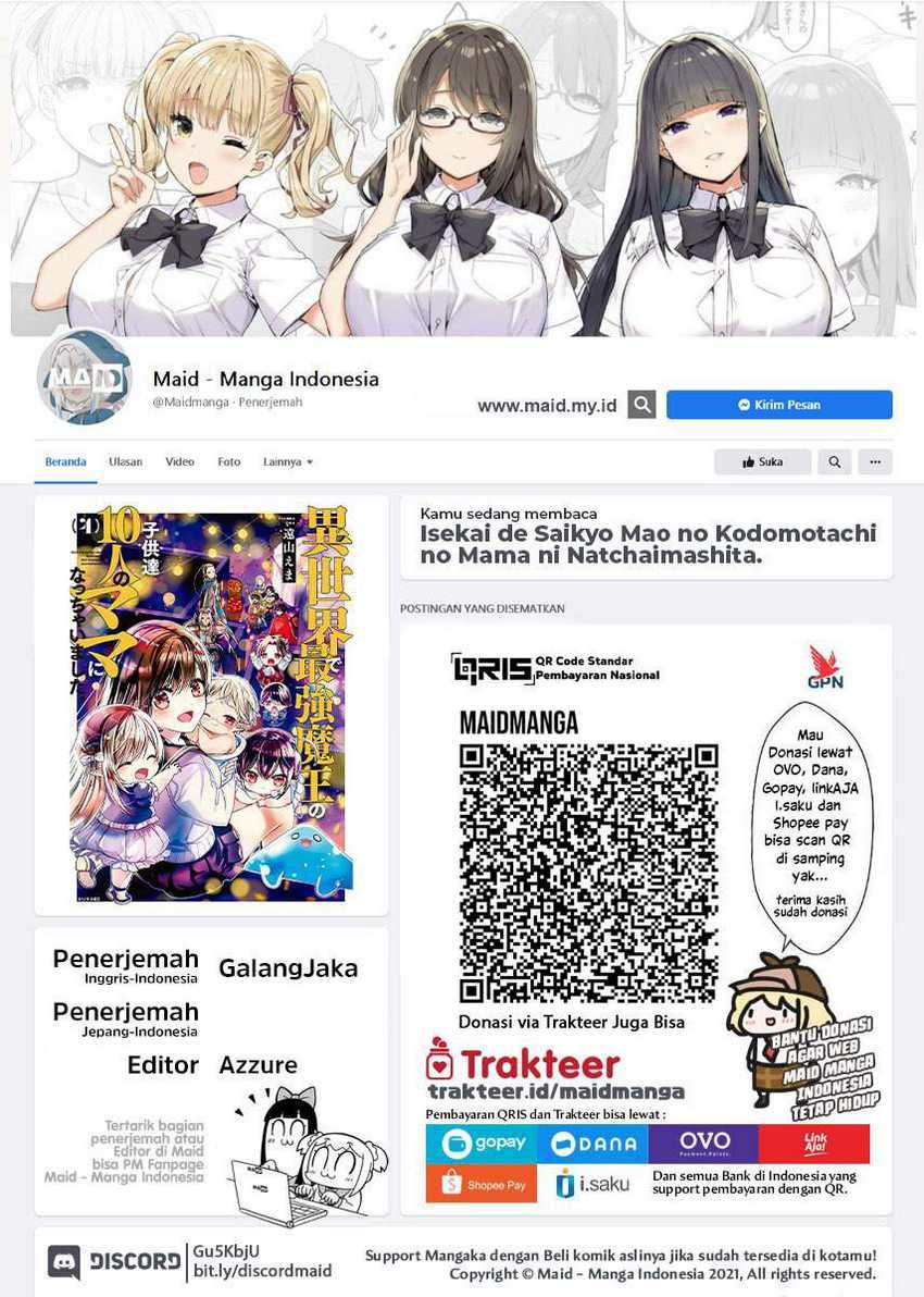 Isekai de Saikyo Mao no Kodomotachi no Mama ni Natchaimashita. Chapter 8.2 - halaman 2