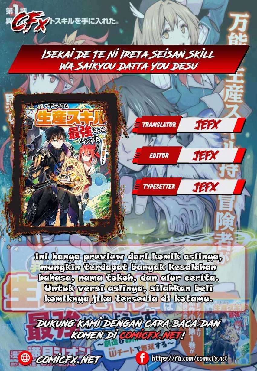 Isekai de Te ni Ireta Seisan Skill wa Saikyou Datta you desu. Chapter 7.2 - halaman 2