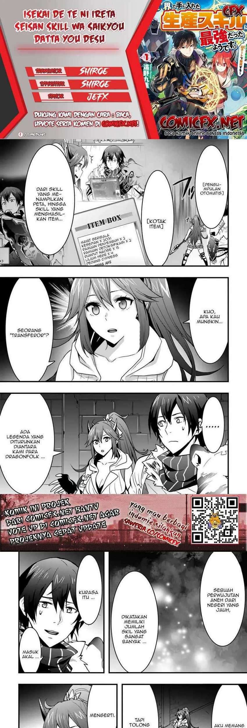 Isekai de Te ni Ireta Seisan Skill wa Saikyou Datta you desu. Chapter 9.1 - halaman 1