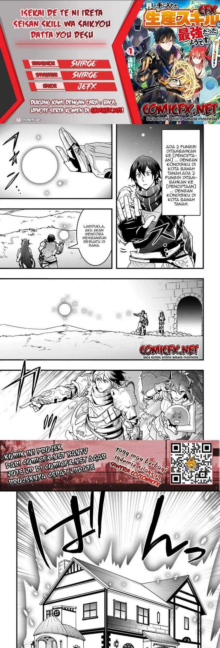 Isekai de Te ni Ireta Seisan Skill wa Saikyou Datta you desu. Chapter 9.2 - halaman 1