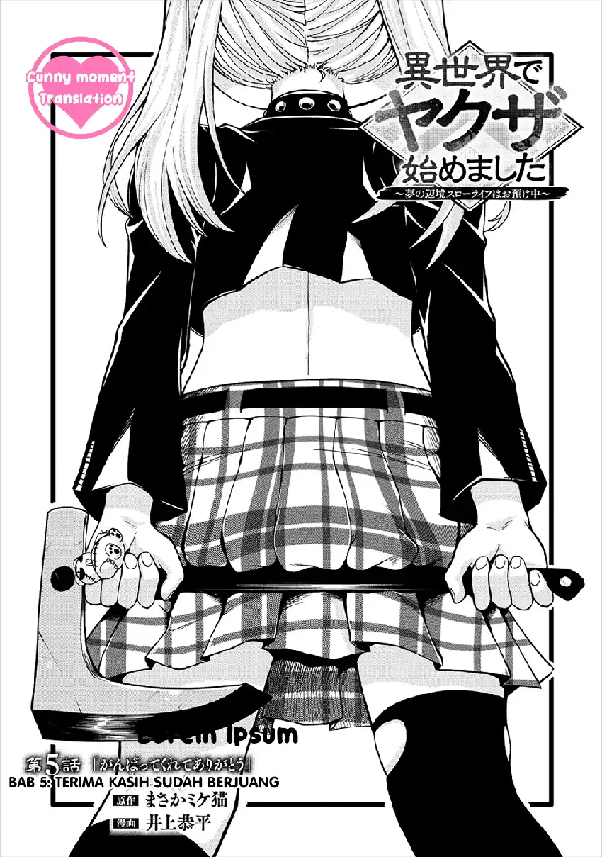 Isekai de Yakuza Hajimemashita: Yume no Henkyou Slow Life wa Oazukechuu Chapter 5 - halaman 3