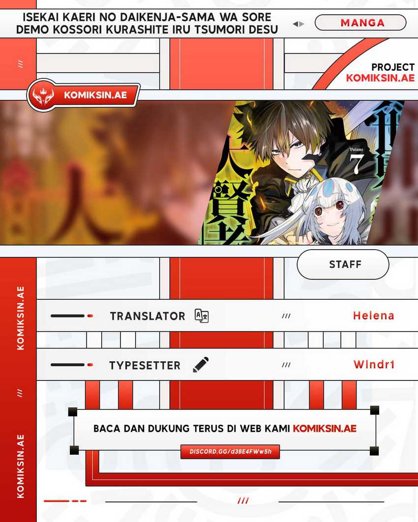 Isekai Kaeri no Daikenja-sama wa Sore Demo Kossori Kurashite Iru Tsumori desu Chapter 39 - halaman 1