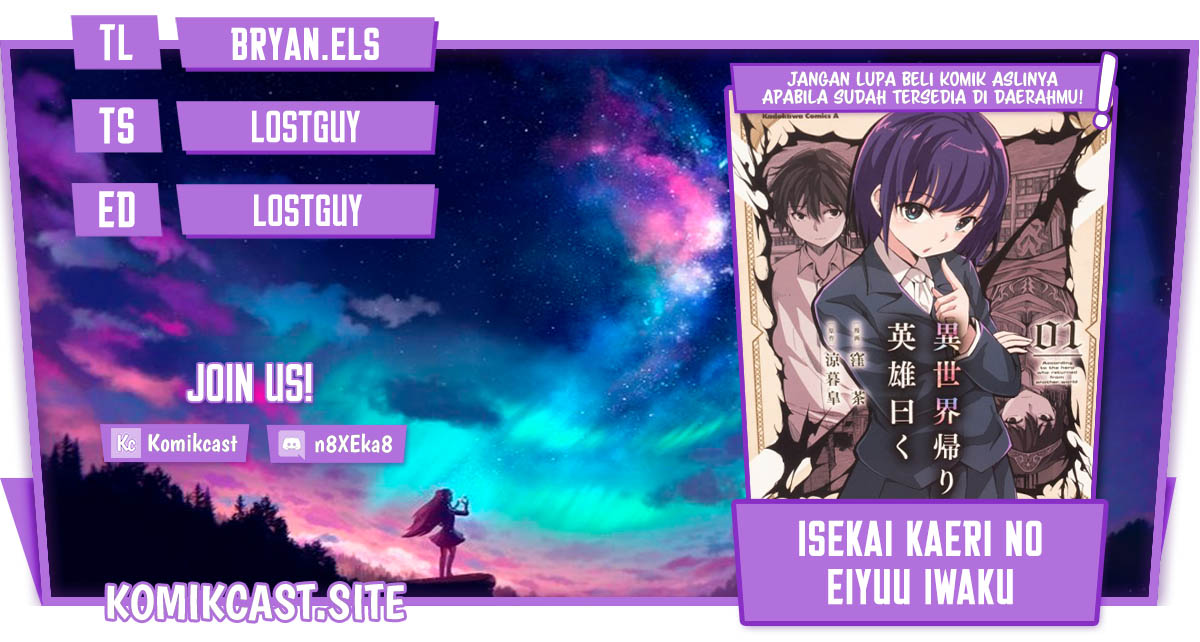 Isekai Kaeri no Eiyuu Iwaku Chapter 5.2 - halaman 1