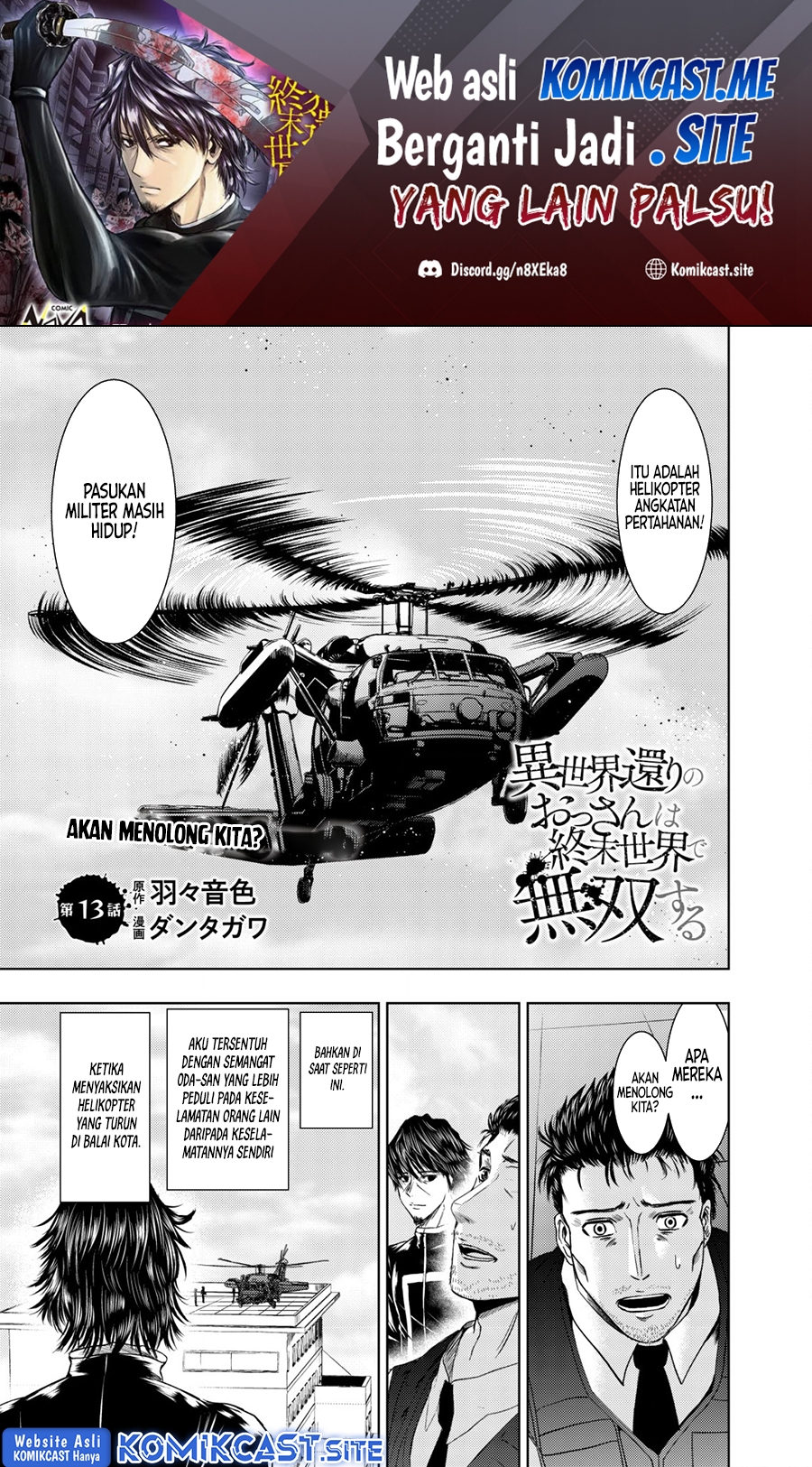 Isekai Kaeri no Ossan wa Shuumatsu de Sekai de Musou Suru Chapter 13 - halaman 2