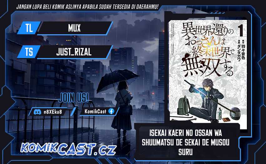 Isekai Kaeri no Ossan wa Shuumatsu de Sekai de Musou Suru Chapter 24 - halaman 1