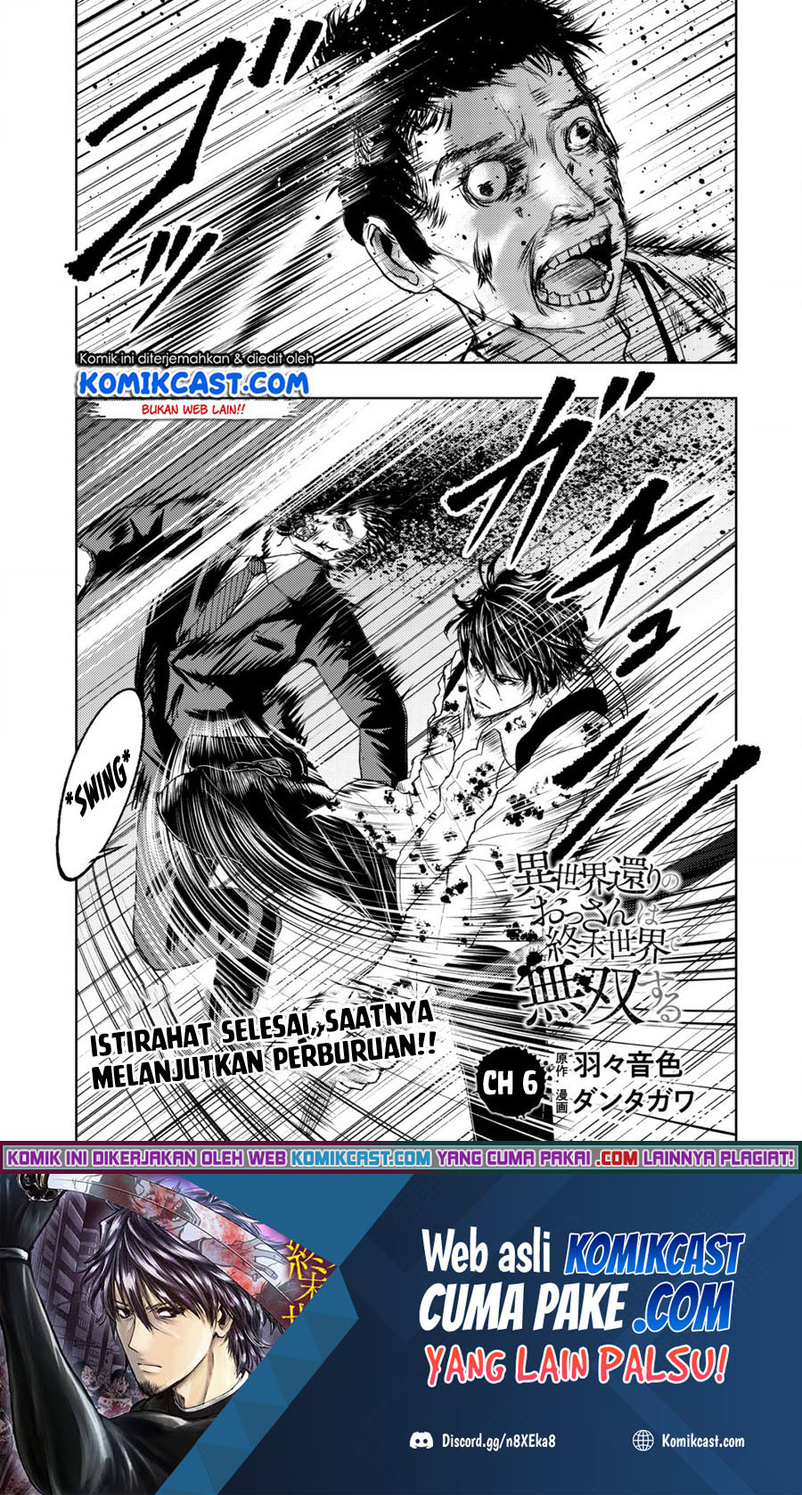 Isekai Kaeri no Ossan wa Shuumatsu de Sekai de Musou Suru Chapter 6 - halaman 2