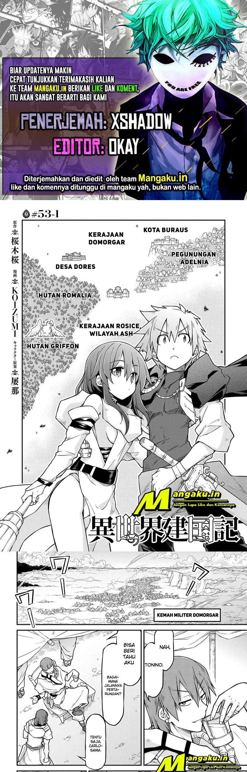 Isekai Kenkokuki Chapter 53.1 - halaman 1