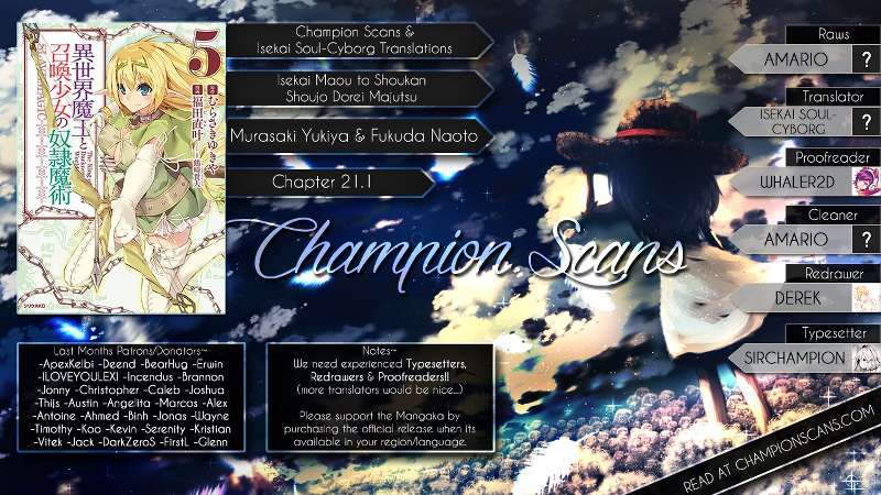 Isekai Maou to Shoukan Shoujo no Dorei Majutsu Chapter 21 - halaman 2
