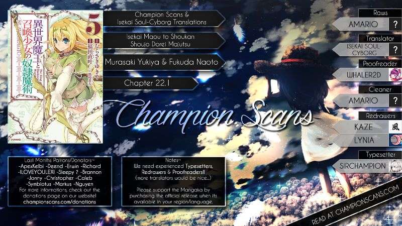 Isekai Maou to Shoukan Shoujo no Dorei Majutsu Chapter 22 - halaman 2