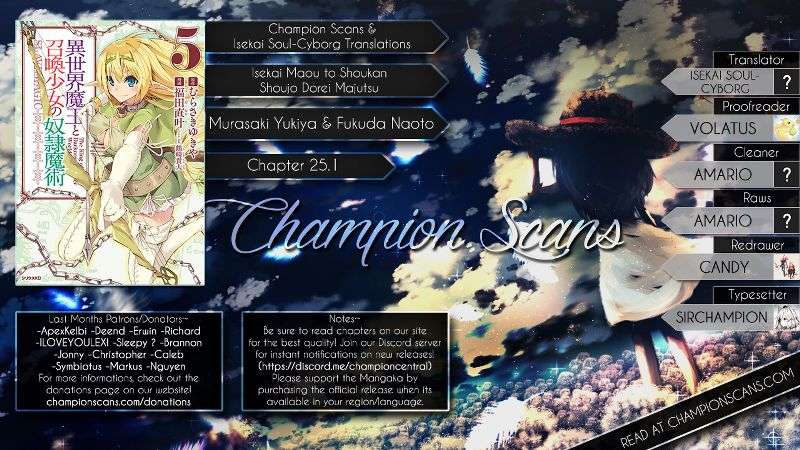 Isekai Maou to Shoukan Shoujo no Dorei Majutsu Chapter 25 - halaman 2
