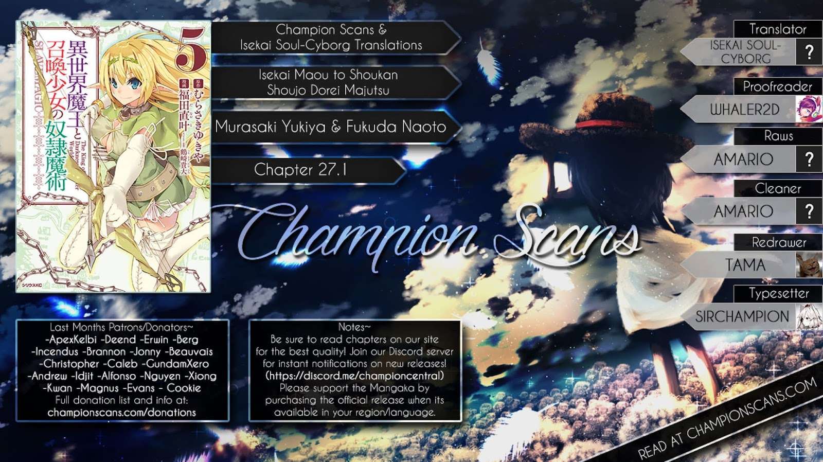 Isekai Maou to Shoukan Shoujo no Dorei Majutsu Chapter 27.1 - halaman 2