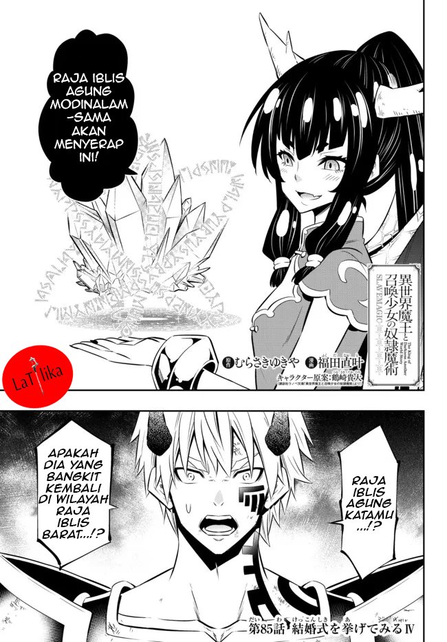 Isekai Maou to Shoukan Shoujo no Dorei Majutsu Chapter 85.1 - halaman 1