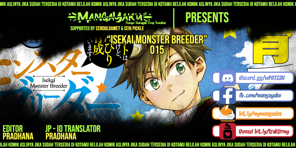 Isekai Monster Breeder: Cheat wa Aru kedo, Nonbiri Ikusei Shiteimasu Chapter 15 - halaman 1