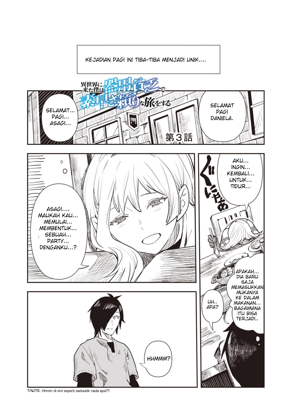 Isekai ni Kita Boku wa Kiyoubinbou de Subayasa Dayori na Tabi wo Suru Chapter 3 - halaman 3