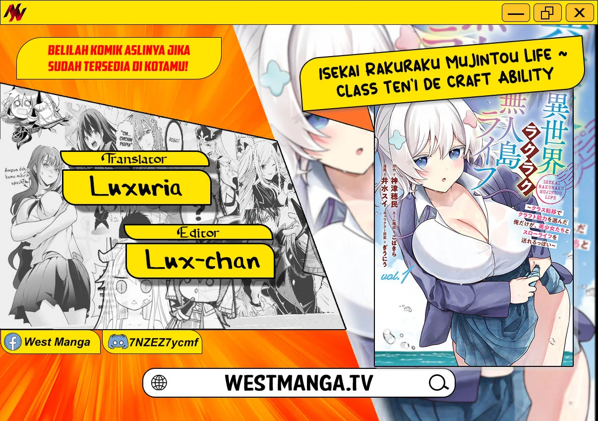 Isekai Rakuraku Mujintou Life: Class Ten'i de Craft Ability o Eranda Ore Dake ga, Bishoujo Tachi to Slow Life o Okureru-ppoi Chapter 8 - halaman 1