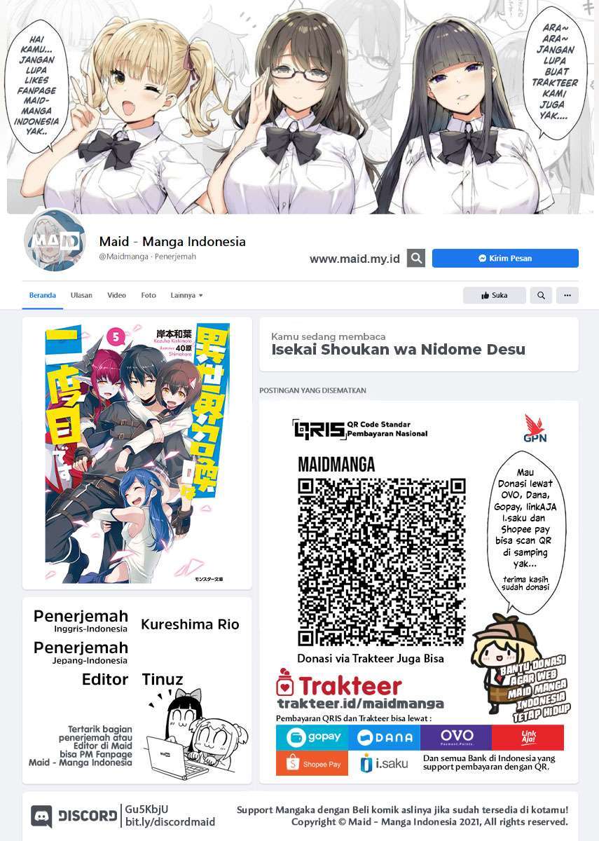 Isekai Shoukan wa Nidome desu Chapter 18 - halaman 2