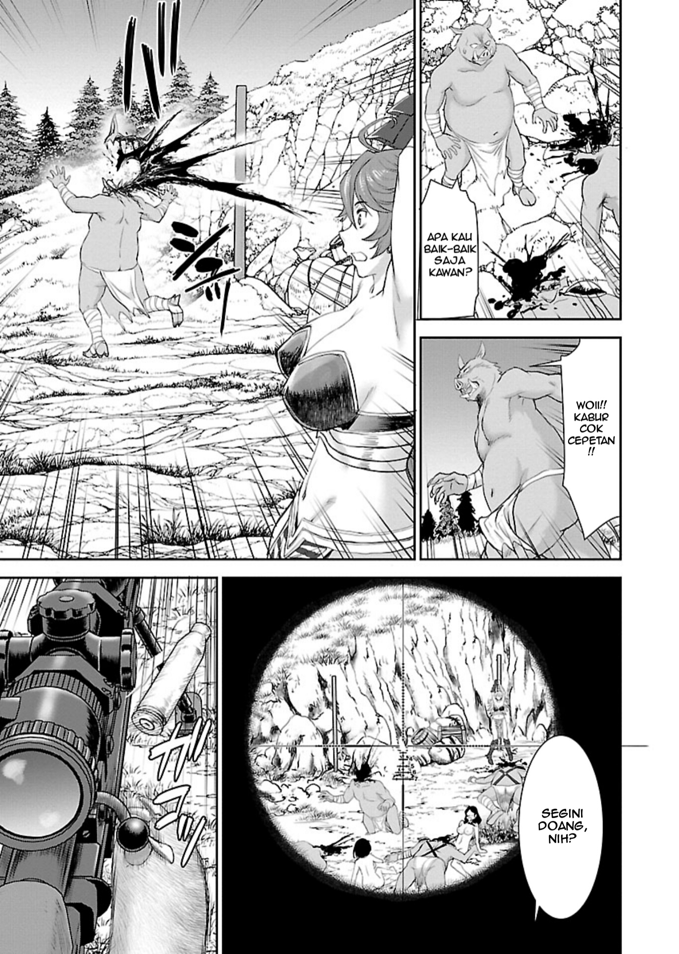 Isekai Sniper wa Onna Senshi no Mofumofu Pet Chapter 1 - halaman 37