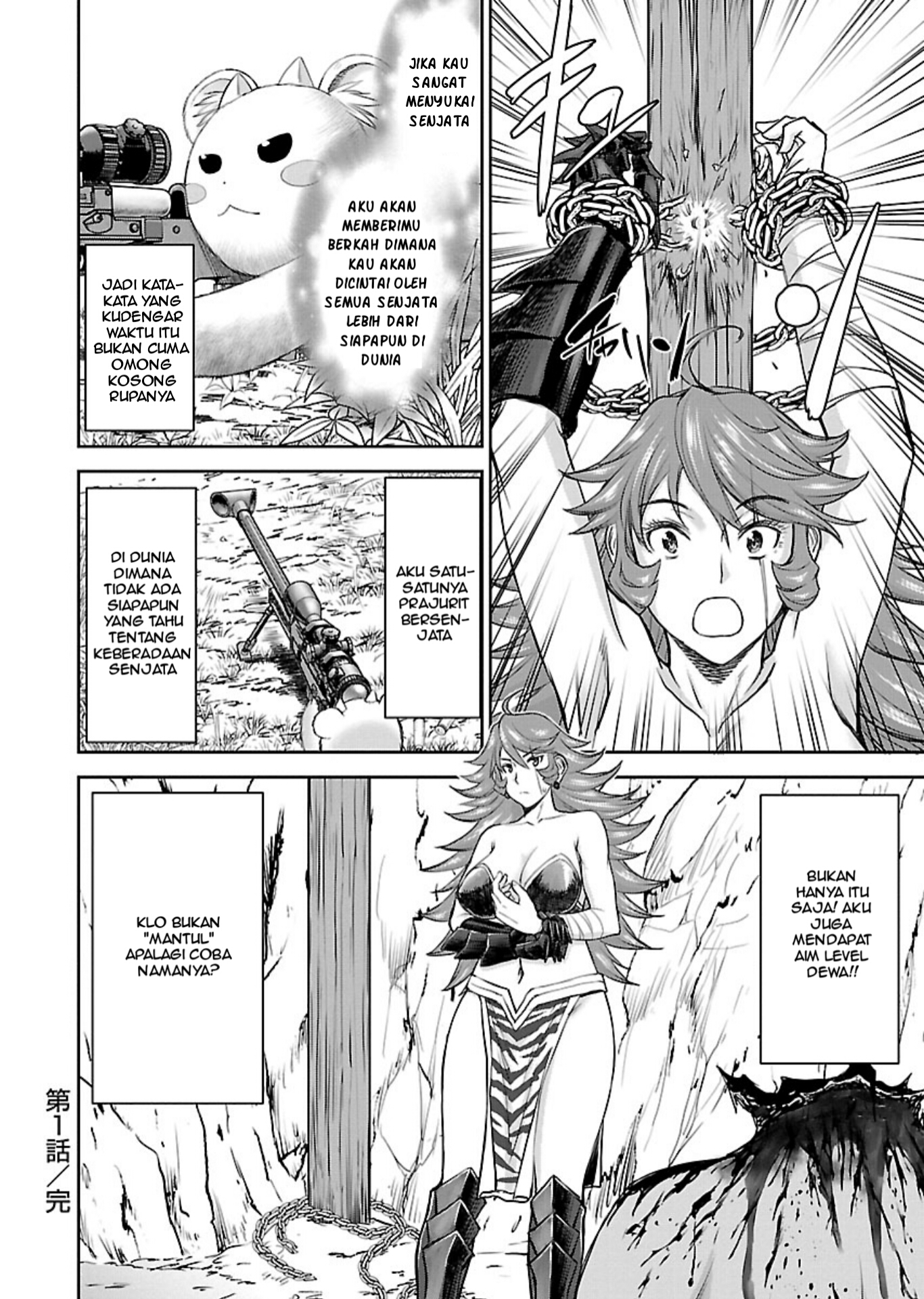 Isekai Sniper wa Onna Senshi no Mofumofu Pet Chapter 1 - halaman 39
