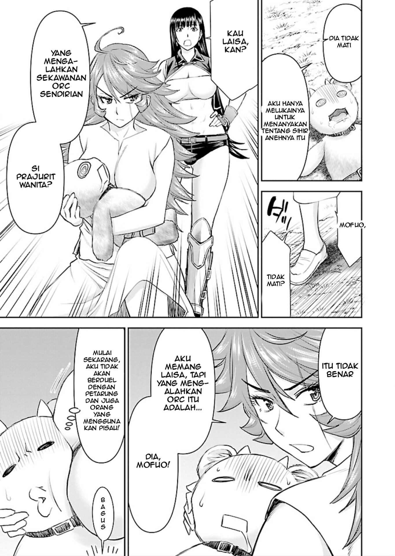 Isekai Sniper wa Onna Senshi no Mofumofu Pet Chapter 3 - halaman 17