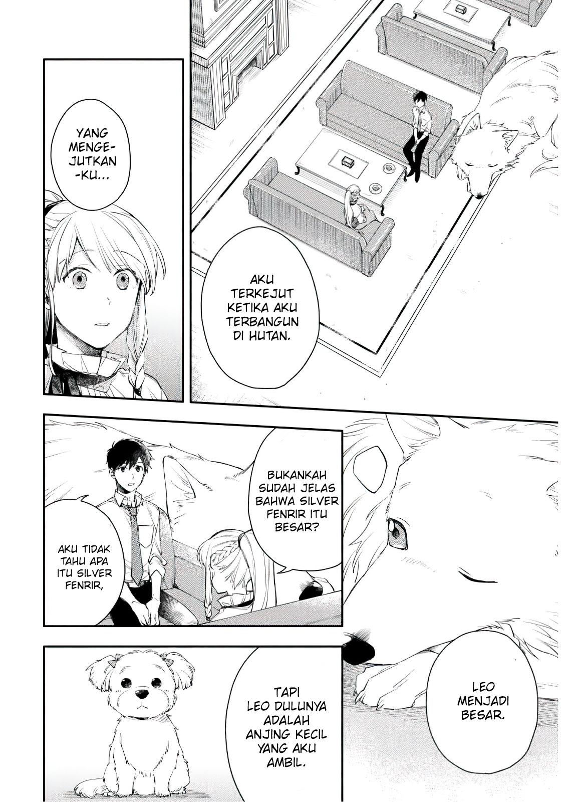 Isekai Tensei shitara Aiken ga Saikyou ni Narimashita: Silver Fenrir to Ore ga Isekai Kurashi wo Hajimetara the Comic Chapter 4 - halaman 3